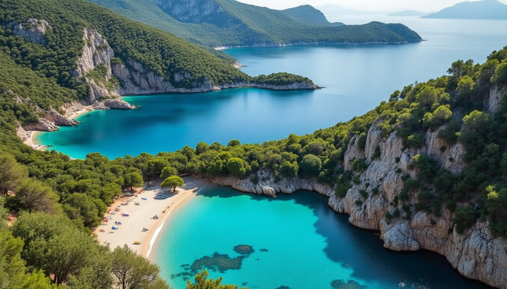 découvrez la plage de halikounas à corfou, un lieu unique où la mer, un lac tranquille et la nature sauvage se rencontrent pour une expérience inoubliable.