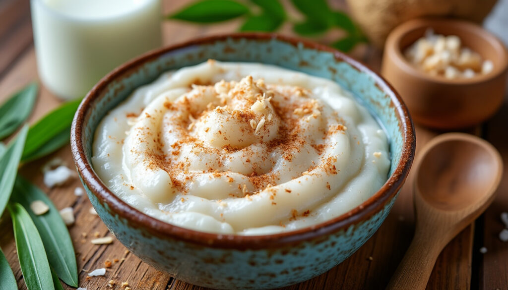 découvrez notre recette simple et onctueuse de riz au lait de coco, idéale pour un dessert savoureux et facile à préparer chez vous.