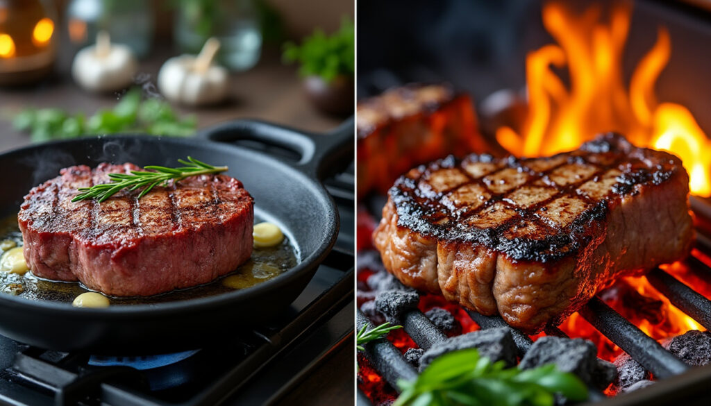 découvrez nos astuces pour cuire une entrecôte parfaite, que ce soit à la poêle ou au barbecue, et régalez-vous avec une viande tendre et savoureuse.