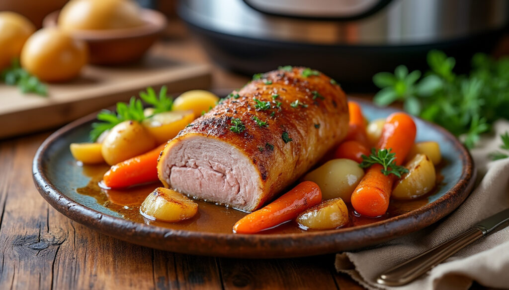 découvrez une recette facile et rapide de rouelle de porc au cookeo pour un repas savoureux en un rien de temps.