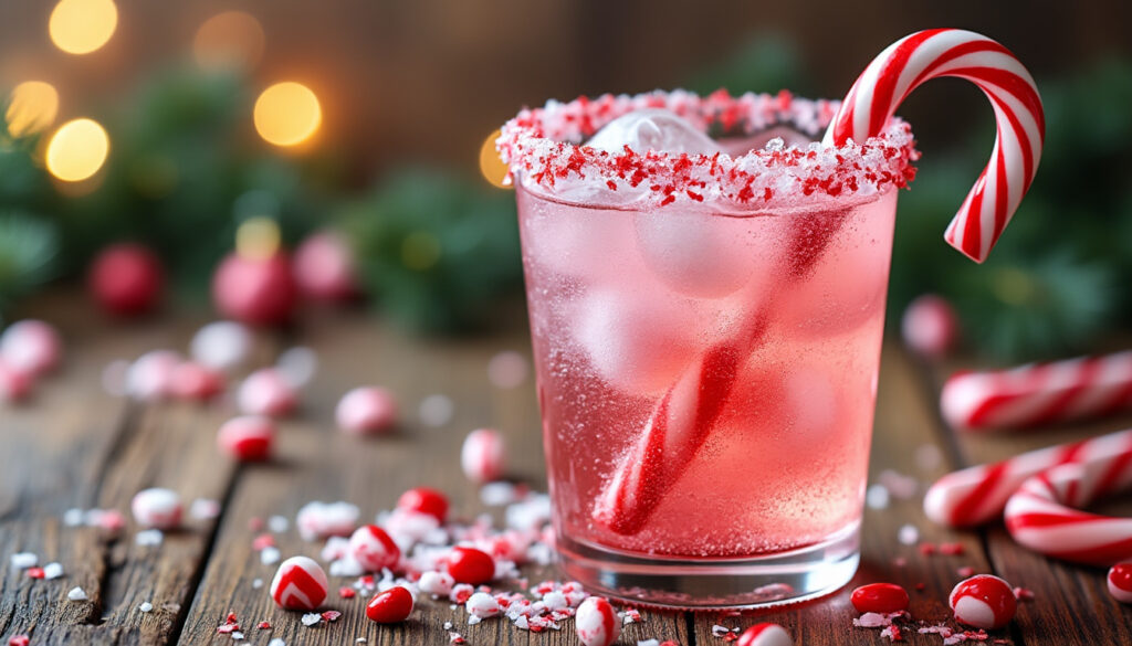 découvrez la recette facile et festive du cocktail bonbon candy cane spritzer, parfait pour égayer vos fêtes avec une touche sucrée et pétillante.