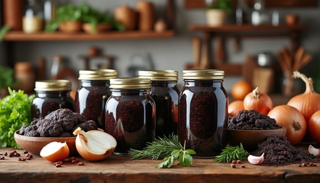 découvrez notre recette facile et savoureuse de boudin noir en bocaux maison, parfaite pour conserver toutes les saveurs et régaler vos proches à tout moment.